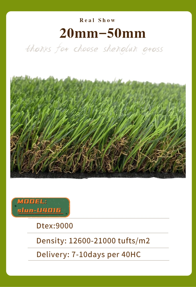 Hebei Fake Rug Synthetic Grass Cheap Price Bulk Supplying Garden Artificial Grass for Landscape and Sports